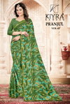 Pranjul Vol 2 By Kiyra Georgette Printed Daily Wear Saree Suppliers In India
